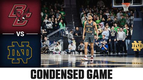 Boston College Vs Notre Dame Condensed Game Acc Mens