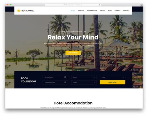 Royal Free Html Hotel Website Template Colorlib