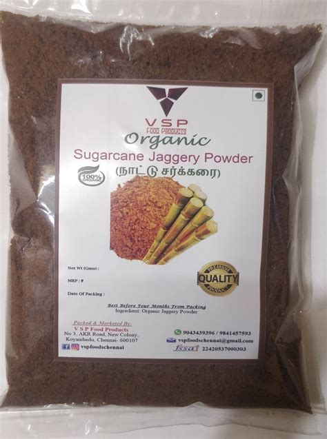 Indian Organic Cane Jaggery Powder Naatu Sarkarai Packaging Type