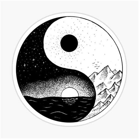 Yin Yang Stickers For Sale Yin Yang Sticker Yin Yang Sticker Design