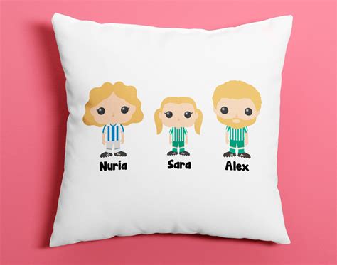 Coussin personnalisé Famille Funko Footballeurs Made in Gift