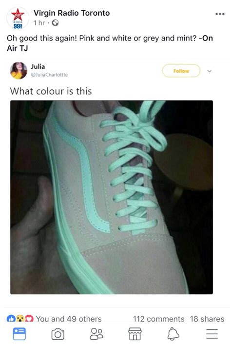 Do You See These Sneakers as Teal and Grey, or Pink and White? - Core77