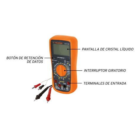 Multitesters Digital Truper Con Rms Verdadero Distribuidor