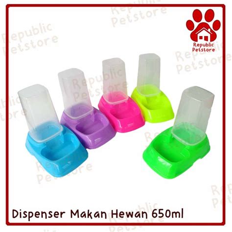 Jual Tempat Makan Minum Kucing Anjing Ml Pet Bowl Dispenser