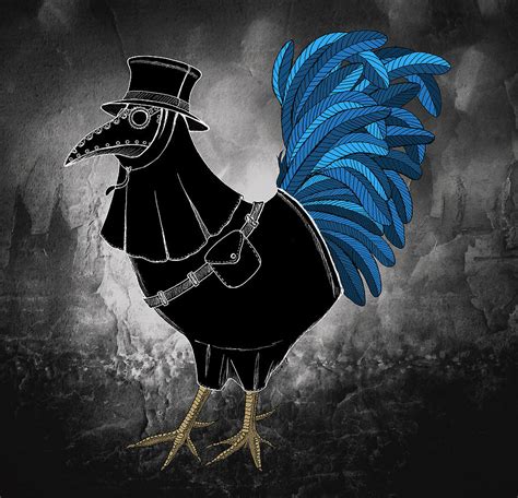 Plague Rooster Drawing By Shawna Rowe Pixels