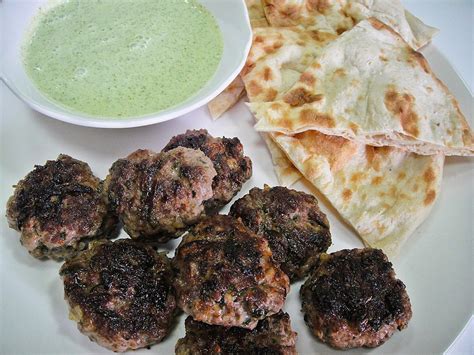 Maryam S Culinary Wonders Lamb Koftas With Mint Yogurt Dressing