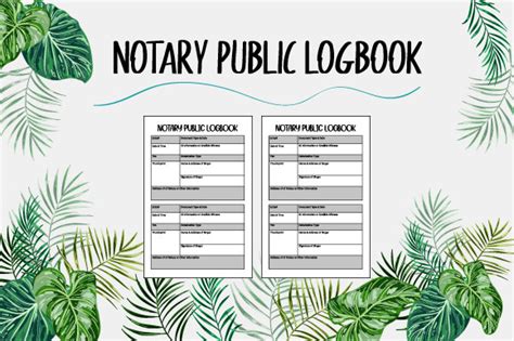 Notary Public Logbook Journal Graphic By Gfx Studio Creative Fabrica