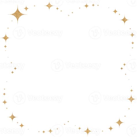 Gold Glitter Frame 35889674 Png