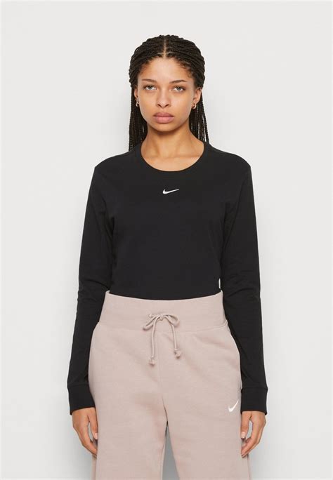 Nike Sportswear Tee Long Sleeved Top Black Uk