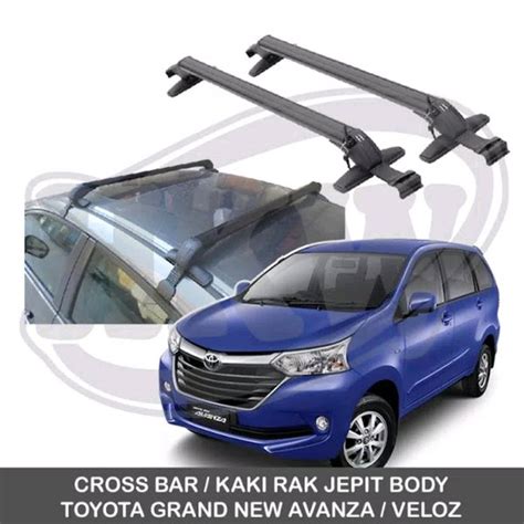 Jual CROSS BAR SPORT RACK ROOF RACK JEPIT BODY 2PC CROSSBAR UNIVERSAL