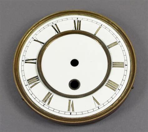 Altes Email Uhren Zifferblatt F Regulator Wanduhr Uhrwerk Uhrmacher