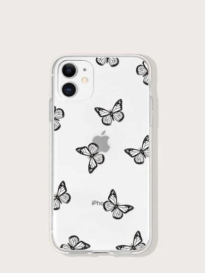 Butterfly Print Clear Case Compatible With IPhone Clear Iphone Case