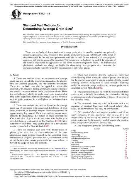E Norma Astm E Designation E Standard Test