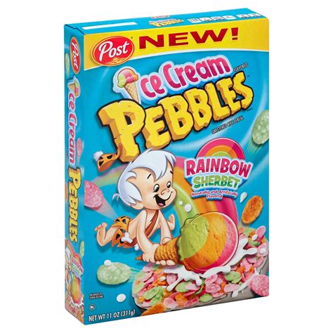 Post Ice Cream Pebbles Rainbow Sherbert Cereal Shop Cereal At H E B