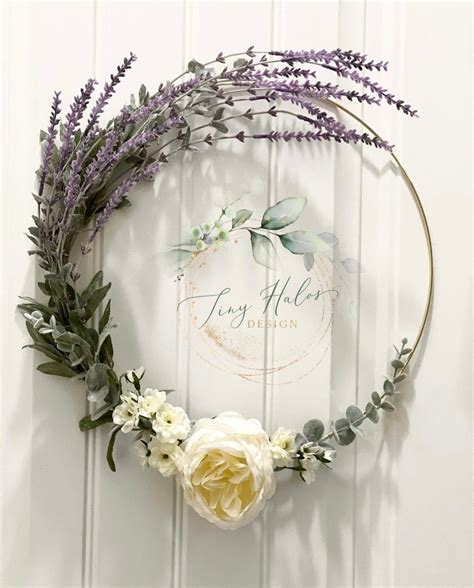 This Beautiful Hoop Wreath Is Perfect To Dress Up Your Front Door Or