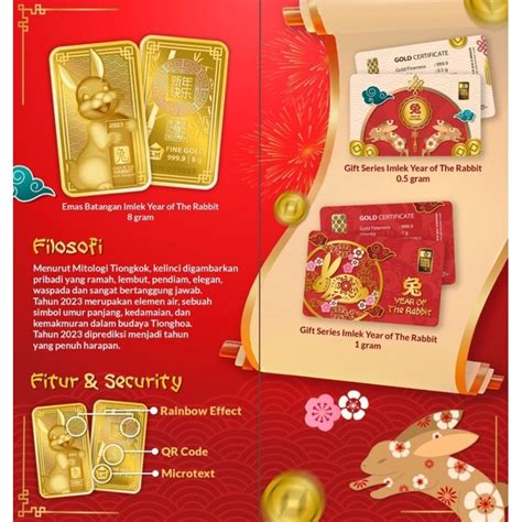 Jual Logam Mulia Cny Imlek Emas K Kelinci Shopee Indonesia