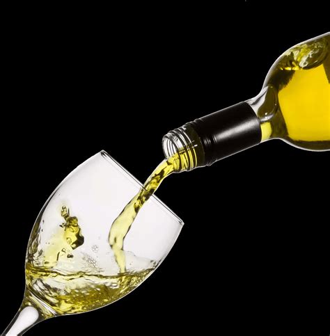 Download White Wine Pouring Into Glass