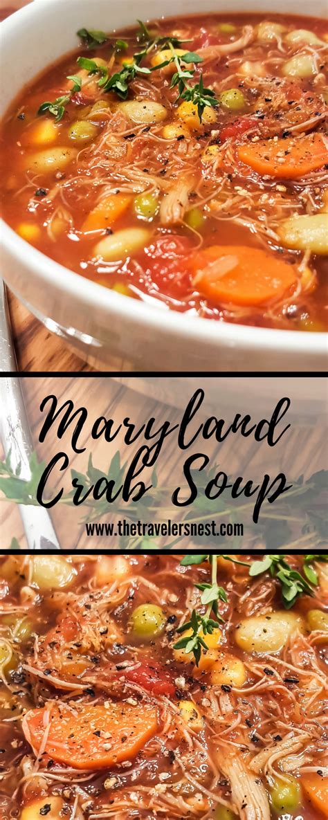 Maryland Crab Soup - The Traveler's Nest