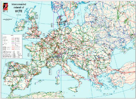 UTCE Western European Power Grid (courtesty of UTCE) | Download Scientific Diagram