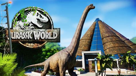 Brachiosaurus Wandering Main Street The Abandoned Park Jurassic World Evolution Youtube