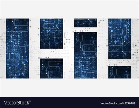 Abstract technology background communication Vector Image