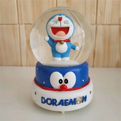 Jual Snowball Pajangan Bola Kaca Music Box Doraemon Xl Lampu