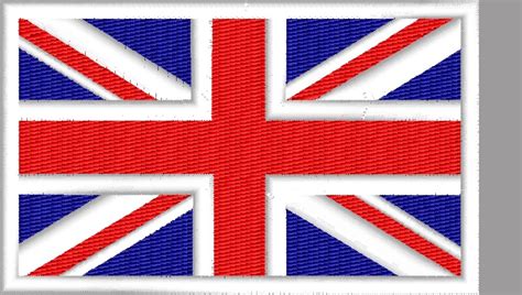 British Flag designs 3 size pack logo embroidery design