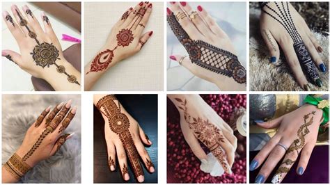 One Finger Mehndi Design Back Hand Simple Mehndi Design Eid Ul