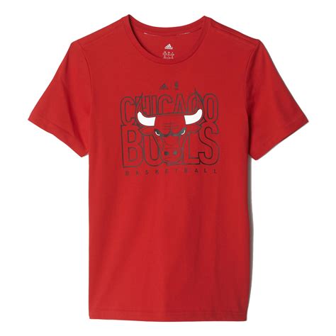 Adidas Camiseta Youth 3 NBA Chicago Bulls Rojo Negro