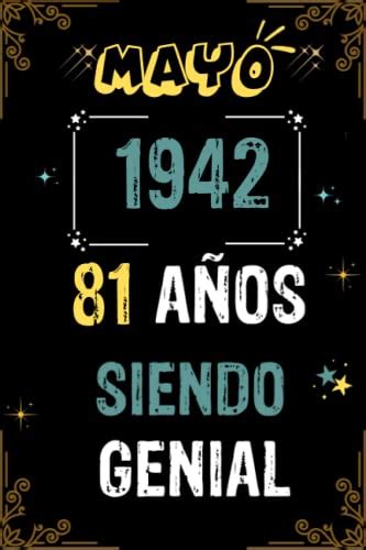 CUADERNO MAYO 1942 81 Años Siendo Genial Regalo de 81 cumpleaños