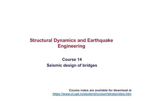 Pdf Structural Dynamics And Earthquake Engineering Fundamental