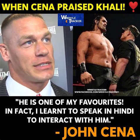 Wrestle Tracker On Twitter Cena Learned Hindi To Talk With Khali