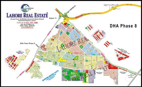 Map Dha Phase Lahore Printable Maps Online