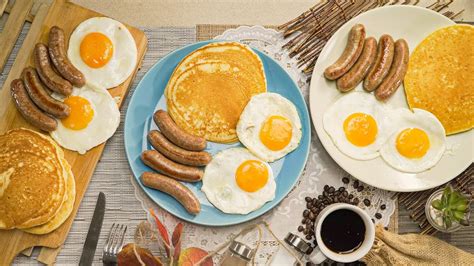 Pancake And Sausage Breakfast