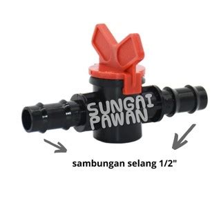 Jual Drip Tape Valve Check Cek Konektor Kran Air Water Connector Keran