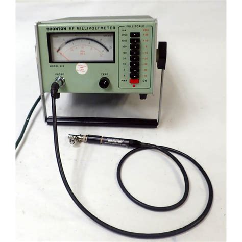 Boonton 92b Rf Millivoltmeter W 91 12f Probe And 91 6g Bnc Adapter Rf Power Meters Test