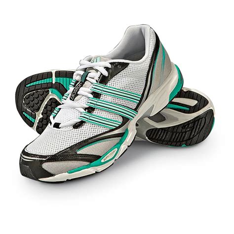 Womens Adidas® Boston Racing Shoes White Black Green 177854