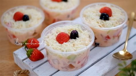 Salad Buah Super Creamy Sangat Mudah Ide Jualan Ramadhan