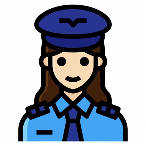 Aviator Captain Occupation Pilot Woman Icon Download On Iconfinder