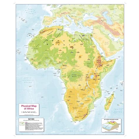 Map Of Africa Physical Features Labeled