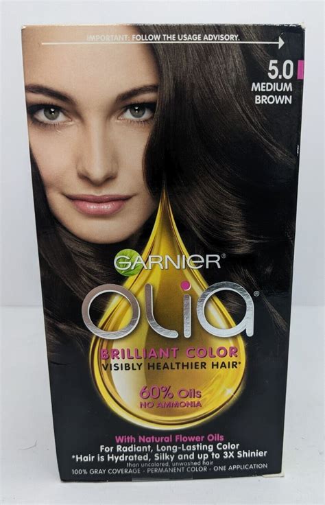 Garnier Olia Oil Powered Permanent Hair Color Medium Brown See