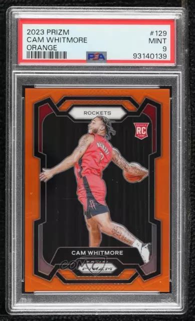 2023 24 PANINI PRIZM Orange Prizm 8 49 Cam Whitmore 129 PSA 9 COMME