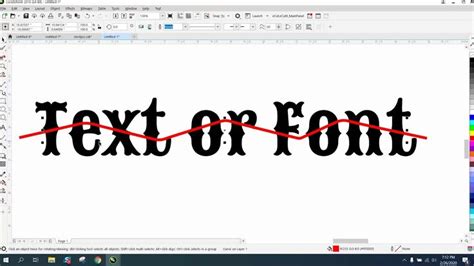 Corel Draw Tips Tricks Interlace Text