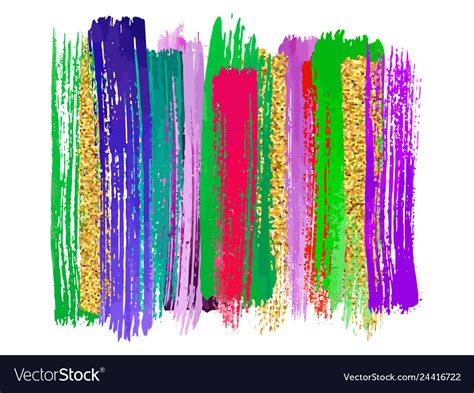 Rainbow Colors Watercolor Paint Stains Royalty Free Vector