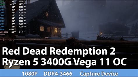 Amd Ryzen G Vega Red Dead Redemption Gameplay Benchmark