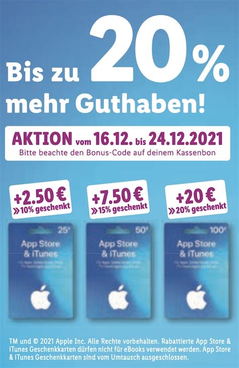 Bis Zu 20 Prozent Bonus Auf ITunes Karten Bei Lidl Macerkopf