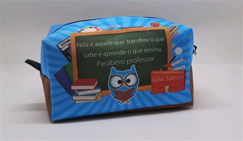 Mini Nécessaire Box Dia dos Professores Elo7 Produtos Especiais