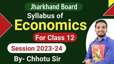 Economics Syllabus Class Th Jac Board Youtube