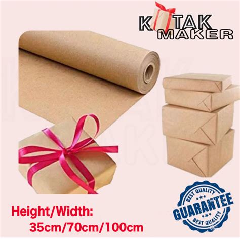 Kraft Paper 160gsm Brown Kraft Wrapping Paper Pola Paper Rollready