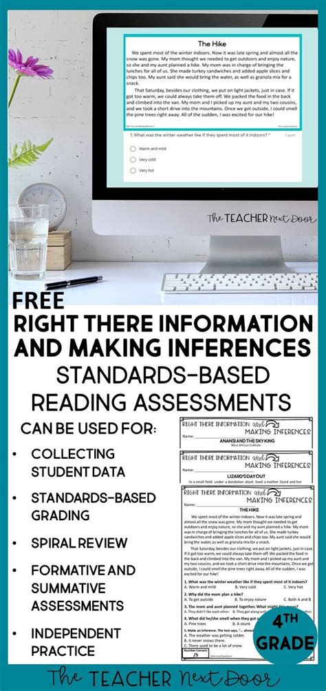 Free Right There And Making Inferences Standards Based Reading